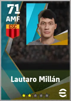 Lautaro Millan eFootball 2026 player card — 71 OVR AMF