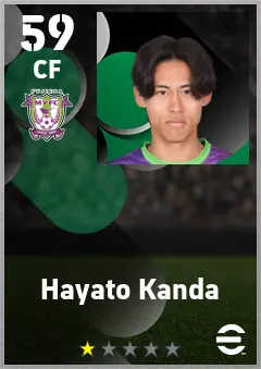 Hayato Kanda eFootball 2026 player card — 59 OVR CF
