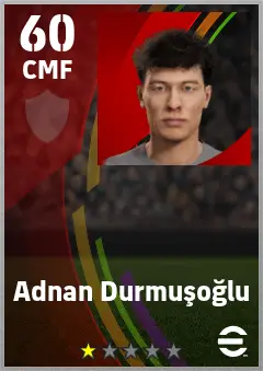 Adnan Durmusoglu eFootball 2026 player card — 60 OVR CMF