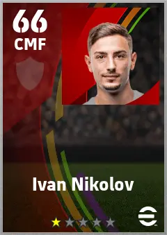 Ivan Nikolov eFootball 2026 player card — 66 OVR CMF