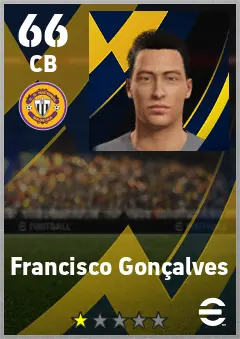 Francisco Goncalves eFootball 2026 player card — 66 OVR CB