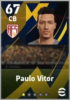 Paulo Vitor eFootball 2026 player card — 67 OVR CB
