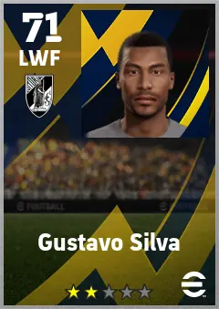 Gustavo Silva eFootball 2026 player card — 71 OVR LWF