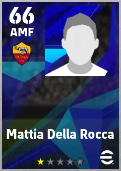 Mattia Della Rocca eFootball 2026 player card — 66 OVR AMF
