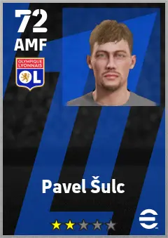Pavel Sulc eFootball 2026 player card — 72 OVR AMF