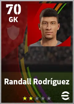 Randall Rodriguez eFootball 2026 player card — 70 OVR GK