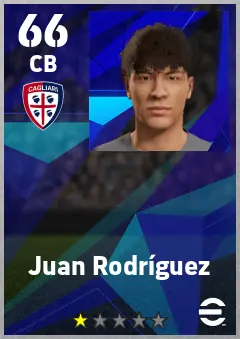 Juan Rodriguez eFootball 2026 player card — 66 OVR CB