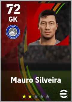 Mauro Silveira eFootball 2026 player card — 72 OVR GK