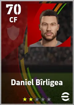 Daniel Birligea eFootball 2026 player card — 70 OVR CF