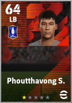 Phoutthavong S. eFootball 2026 player card — 64 OVR LB