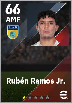 Ruben Ramos Jr. eFootball 2026 player card — 66 OVR AMF