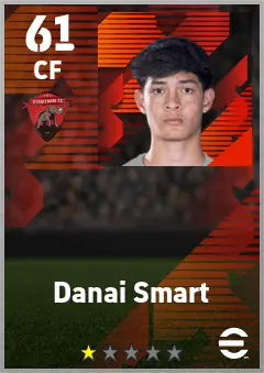 Danai Smart eFootball 2026 player card — 61 OVR CF