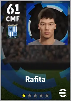 Rafita eFootball 2026 player card — 61 OVR CMF