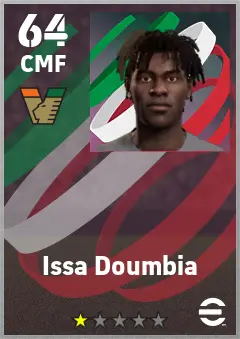 Issa Doumbia eFootball 2026 player card — 64 OVR CMF