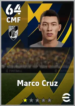 Marco Cruz eFootball 2026 player card, 64 OVR CMF
