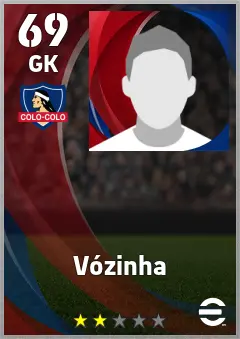 Vozinha eFootball 2026 player card, 69 OVR GK