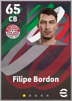 Filipe Bordon eFootball 2026 player card — 65 OVR CB