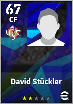 David Stuckler eFootball 2026 player card, 67 OVR CF