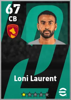 Loni Laurent eFootball 2026 player card — 67 OVR CB