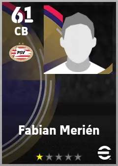Fabian Merien eFootball 2026 player card — 61 OVR CB