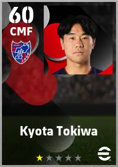 Kyota Tokiwa eFootball 2026 player card — 60 OVR CMF