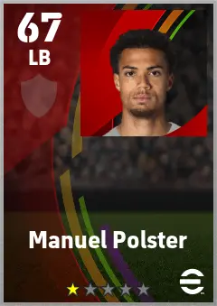 Manuel Polster eFootball 2026 player card — 67 OVR LB