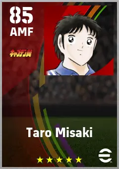 Taro Misaki eFootball 2026 player card — 85 OVR AMF