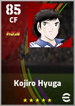 Kojiro Hyuga eFootball 2026 player card — 85 OVR CF