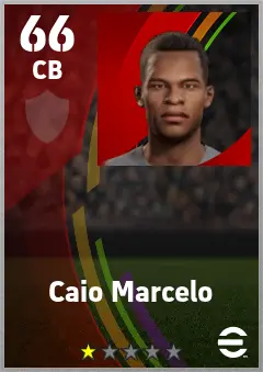 Caio Marcelo eFootball 2026 player card — 66 OVR CB