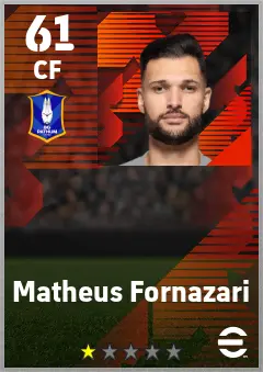 Matheus Fornazari eFootball 2026 player card — 61 OVR CF