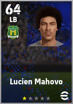 Lucien Mahovo eFootball 2026 player card — 64 OVR LB