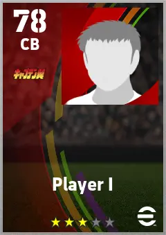 Player I eFootball 2026 player card — 78 OVR CB
