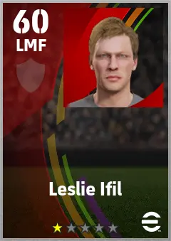 Leslie Ifil eFootball 2026 player card — 60 OVR LMF
