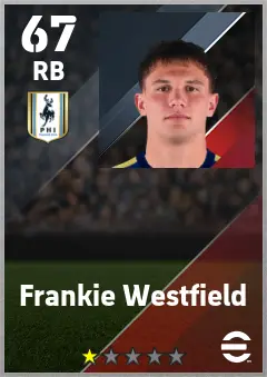 Frankie Westfield eFootball 2026 player card — 67 OVR RB