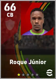 Roque Junior eFootball 2026 player card — 66 OVR CB