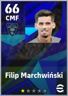 Filip Marchwinski eFootball 2026 player card — 66 OVR CMF