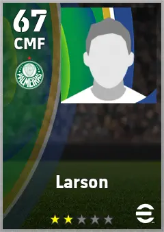Larson eFootball 2026 player card — 67 OVR CMF