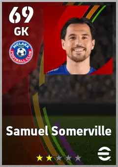 Samuel Somerville eFootball 2026 player card — 69 OVR GK
