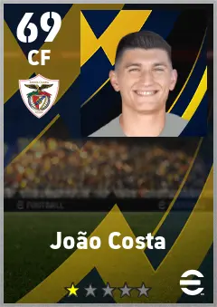 Joao Costa eFootball 2026 player card — 69 OVR CF