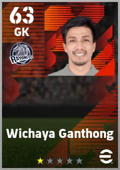 Wichaya Ganthong eFootball 2026 player card — 63 OVR GK