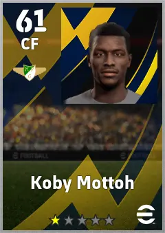Koby Mottoh eFootball 2026 player card, 61 OVR CF