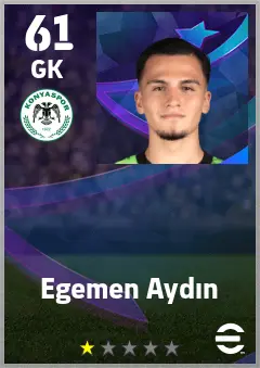 Egemen Aydin eFootball 2026 player card — 61 OVR GK