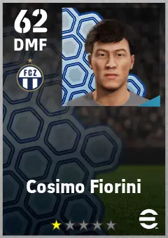 Cosimo Fiorini eFootball 2026 player card — 62 OVR DMF