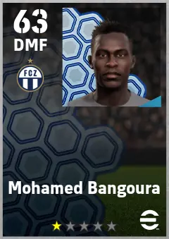 Mohamed Bangoura eFootball 2026 player card — 63 OVR DMF