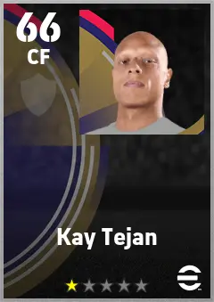 Kay Tejan eFootball 2026 player card — 66 OVR CF