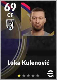 Luka Kulenovic eFootball 2026 player card — 69 OVR CF