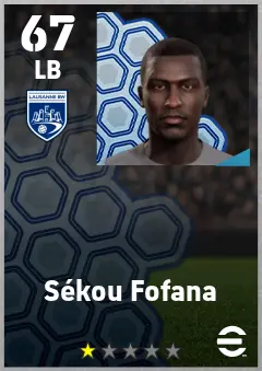 Sekou Fofana eFootball 2026 player card — 67 OVR LB