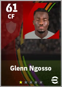 Glenn Ngosso eFootball 2026 player card — 61 OVR CF