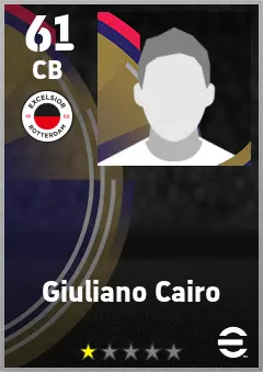 Giuliano Cairo eFootball 2026 player card — 61 OVR CB