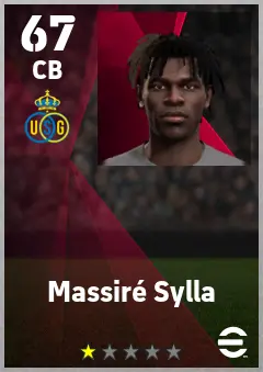 Massire Sylla eFootball 2026 player card — 67 OVR CB